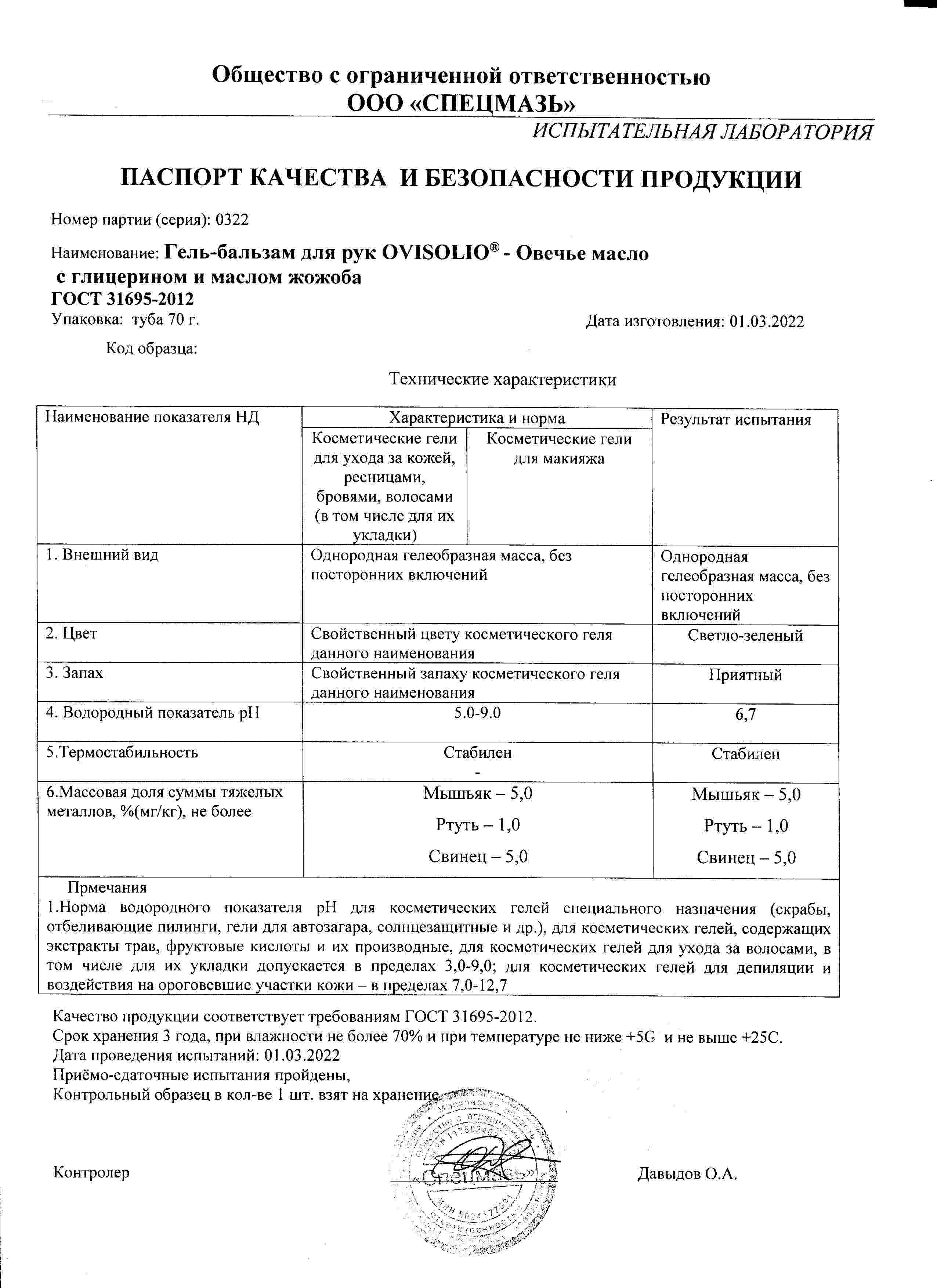 Паспорт №032022